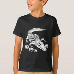 Alligator Skeleton Birthday Halloween Mens Womens T-Shirt