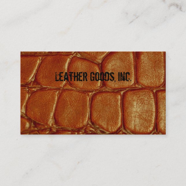 Alligator Skin Business Card (Front)
