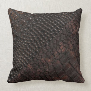 Alligator Skin   print throw pillow