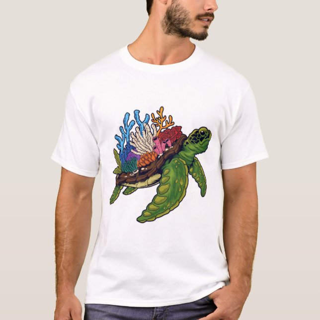 Alligator Snapping Red-Eared Slider Tortoise T-Shirt (Front)