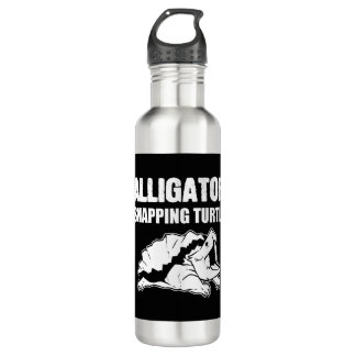 Alligator Snapping Turtle Animal Biologist Gift 710 Ml Water Bottle