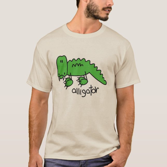Alligator Stick Figure T-Shirt (Front)