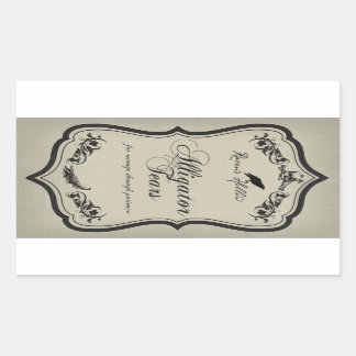 Alligator Tears Halloween Jar Sticker Label