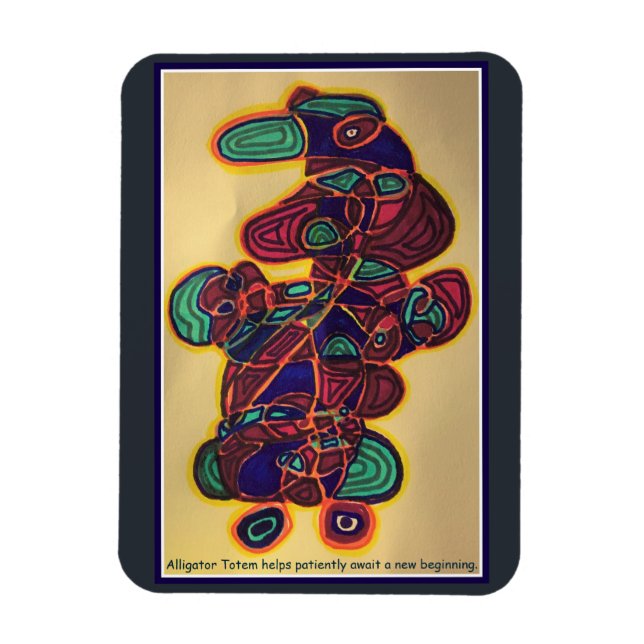 Alligator Totem Magnet (Vertical)