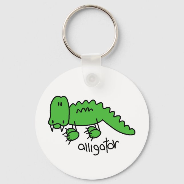 Alligator Tshirts and Gifts Key Ring (Front)