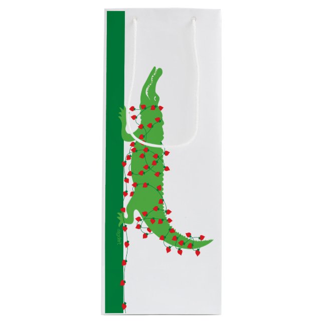 Alligator Valentine Wine Bag (Front)