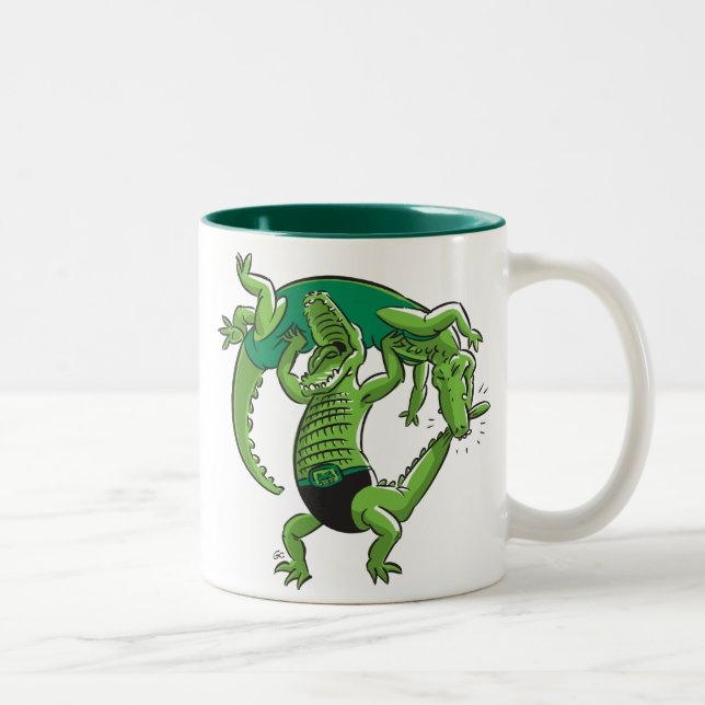 Alligator Wrestling Mug (Right)