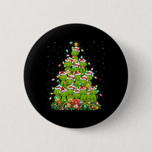 Alligator Xmas Tree Lighting Santa Alligator Chris 6 Cm Round Badge