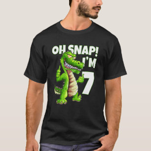 Alligators 7th Birthday Happy 7th Birthday Kids T-Shirt