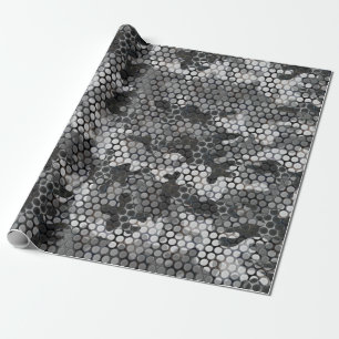 Allin Grey "DIGITAL URBAN CAMO" Wrapping Paper