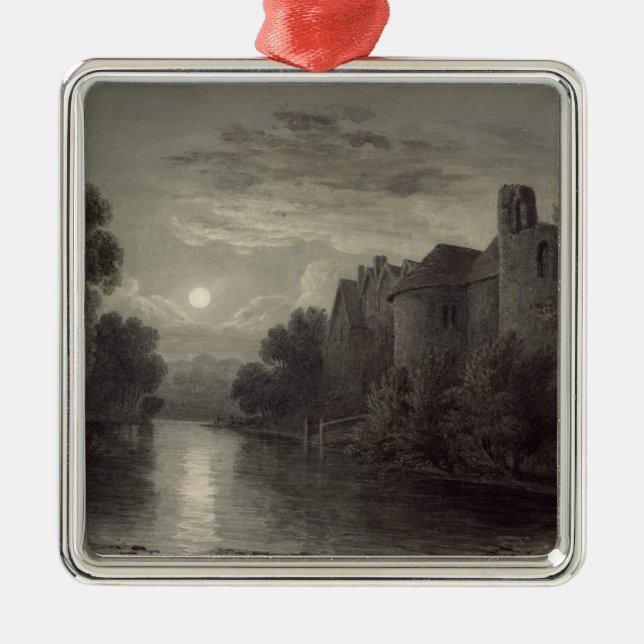 Allington Castle, near Maidstone, Kent; Moonlight Metal Tree Decoration (Front)