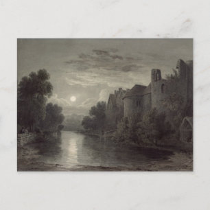 Allington Castle, near Maidstone, Kent; Moonlight Postcard
