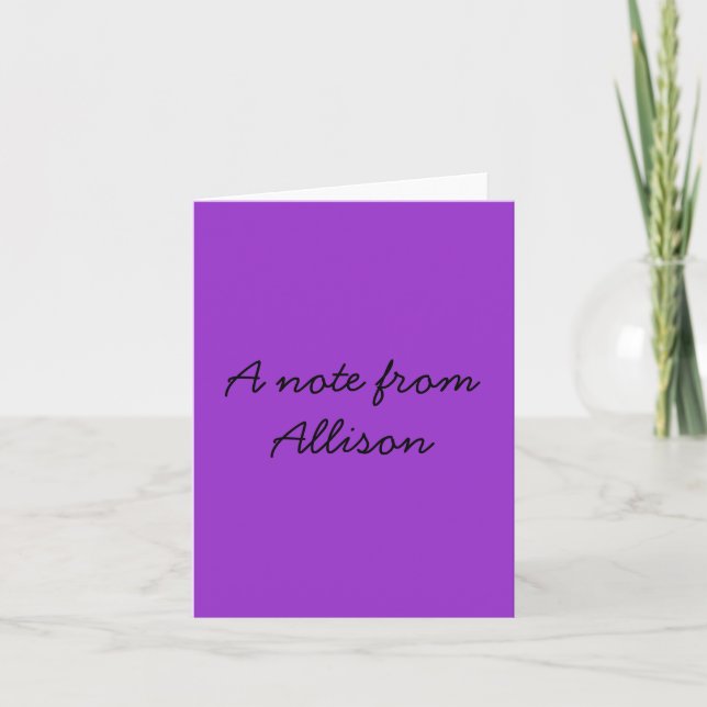 Allison Note Cards (Front)