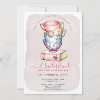 Allison's Onederland Girl's Par-Tea 1st Birthday