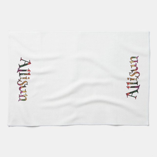 Allisun’s Colourful Fun Tea Towel (Horizontal)