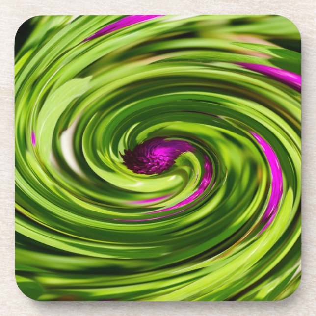 Allium Abstract Coaster (Front)