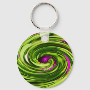 Allium Abstract Key Ring
