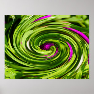 Allium Abstract Poster