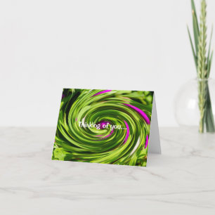 Allium Abstract Thinking Of You Card