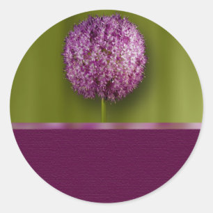 Allium Flower Event And Wedding Seal Sticker
