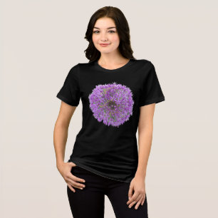Allium Purple Round Flower App. T-Shirt Tri-Blend Shirt