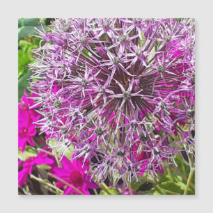 Allium & Summer Flowers Magnetic Card
