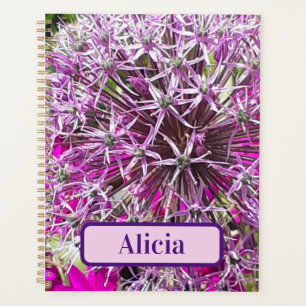 Allium & Summer Flowers Personalised Planner