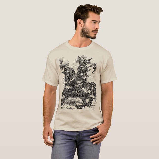 Alloces A Fire-Breathing, Lion-Headed Soldier  T-Shirt (Front Full)