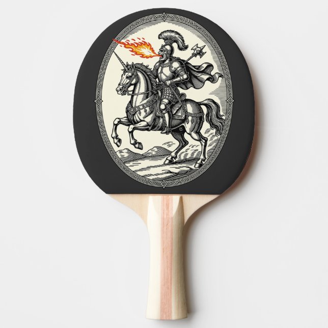 Alloces The Fire-Breathing Marshal Ping Pong Paddle (Front)