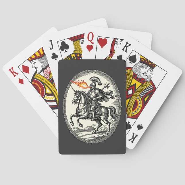 Alloces The Fire-Breathing Marshal Playing Cards (Back)