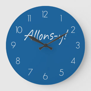 Allons-y Large Clock