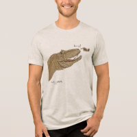 Allosaurus Boop T-shirt Front Design & Back