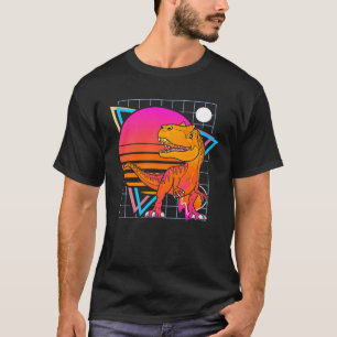 Allosaurus Dinosaur Retro 80s Style Vintage T-Shirt