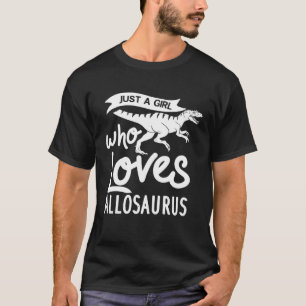 Allosaurus Dinosaur  Skull Skeleton T-Shirt