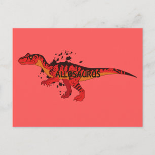 Allosaurus Postcard