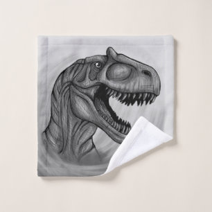 Allosaurus Sketch Wash Cloth