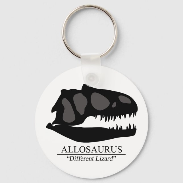 Allosaurus Skull Key Ring (Front)