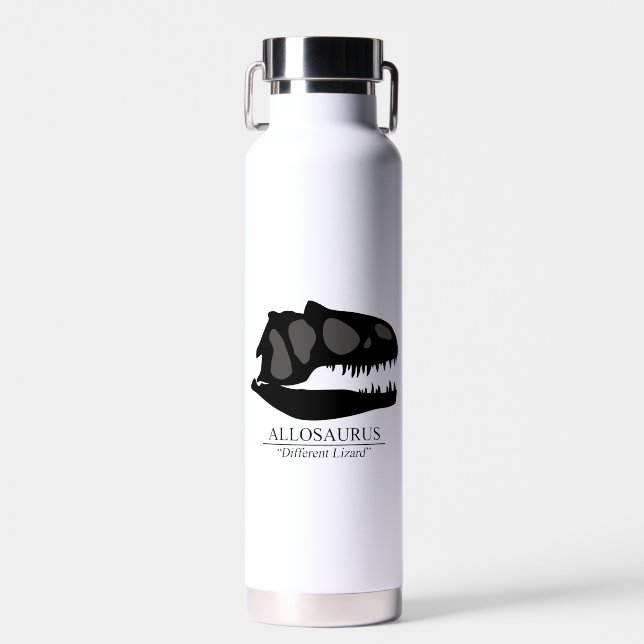 Allosaurus Skull Water Bottle (Front)