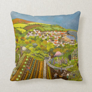 Allotment above Mousehole Cushion