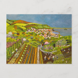 Allotment above Mousehole Postcard