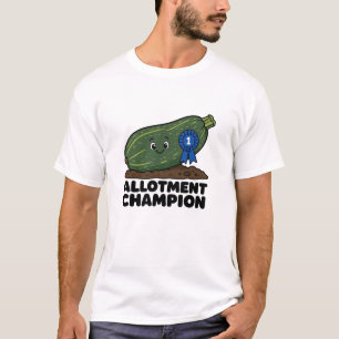 Allotment Champion Funny Giant Marrow Cartoon T-Shirt