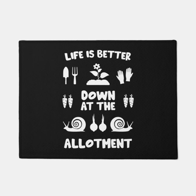 Allotment Gardening Doormat (Front)