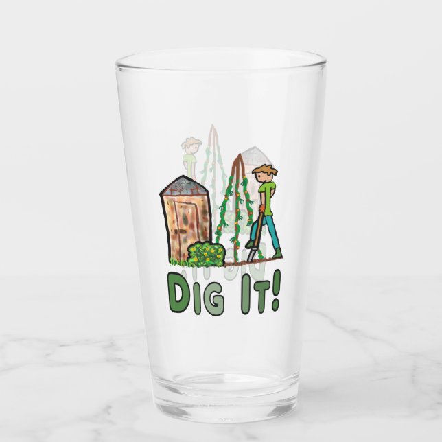 Allotment Gardening Glass (Front)