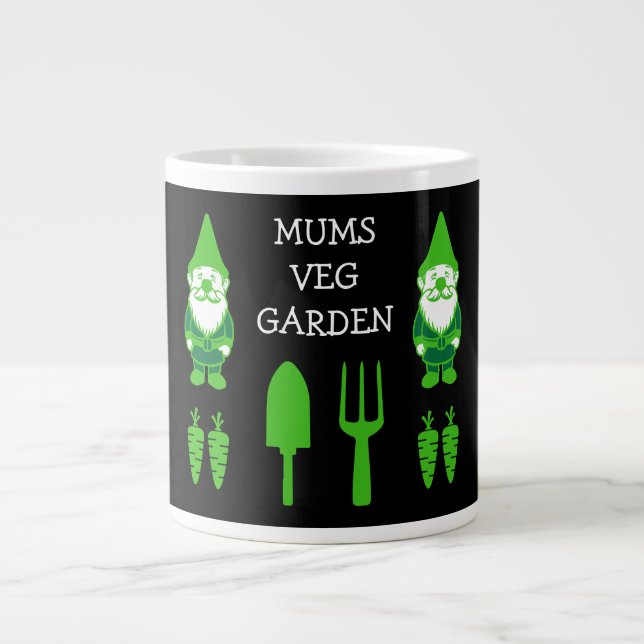 Allotment Gardening Large Coffee Mug (Front)