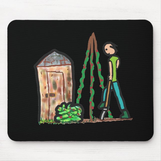 Allotment Gardening Mouse Pad (Front)