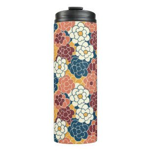 Allover flower design thermal tumbler