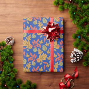 allover leaves wrapping paper