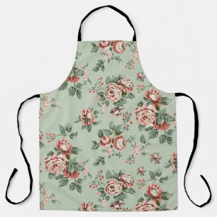 Allover multi motif flowers ornament Seamless patt Apron