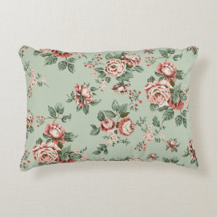 Allover multi motif flowers ornament Seamless patt Decorative Cushion