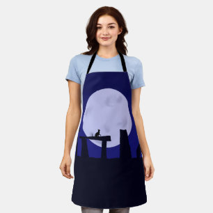 Allover Print Apron Kitty on the Henge